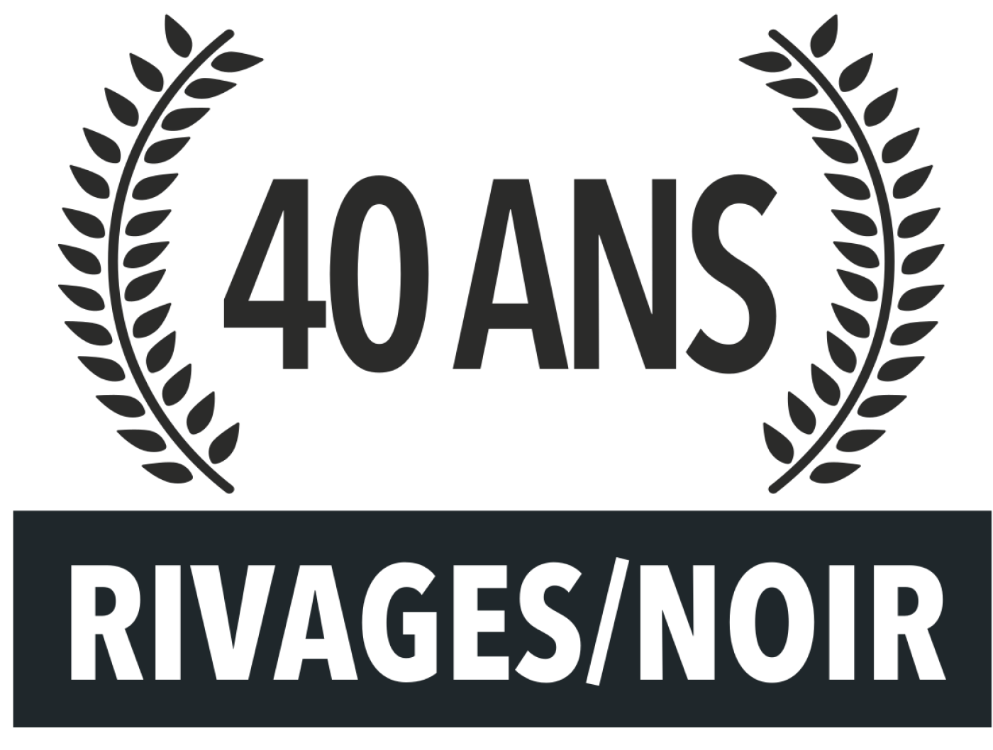 Logo 40 ans Rivages/noir 2
