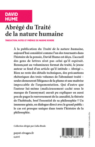 Abrégé du Traité de la nature humaine