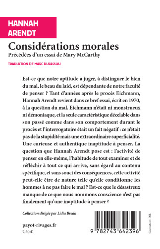 Considérations morales