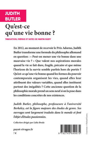 Qu'est-ce qu'une vie bonne ?
