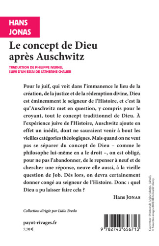 Le concept de Dieu après Auschwitz