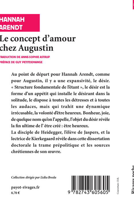 Le Concept d'amour chez Augustin