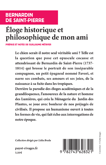 Eloge historique et philosophique de mon ami