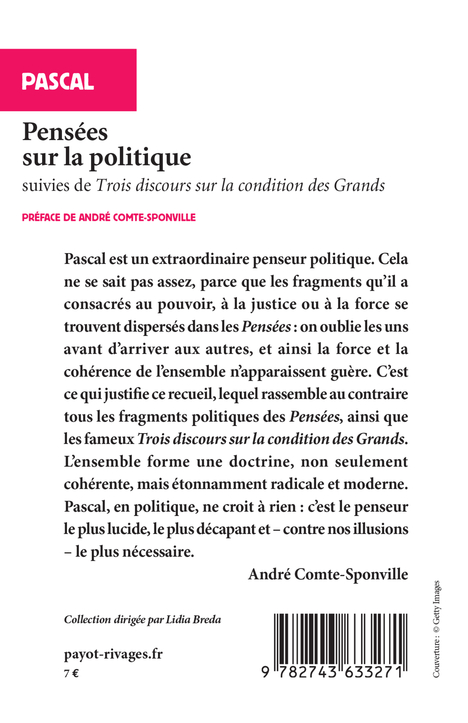 Pensées sur la politique