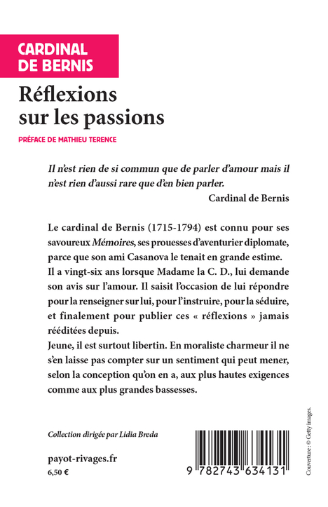 Reflexions sur les passions