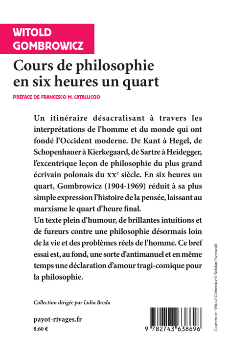 Cours de philosophie en six heures un quart