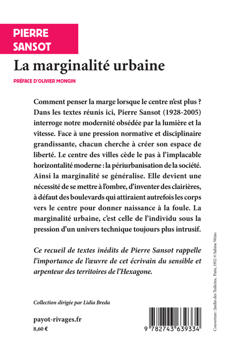 La marginalité urbaine