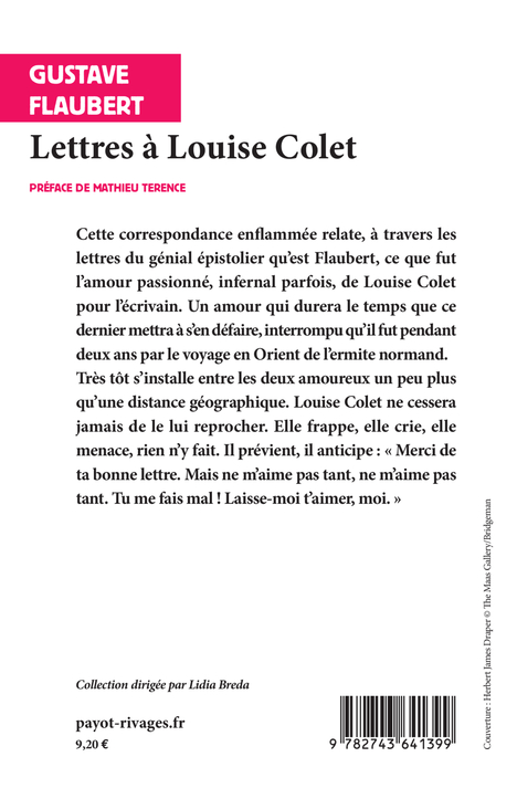 Lettres à Louise Colet
