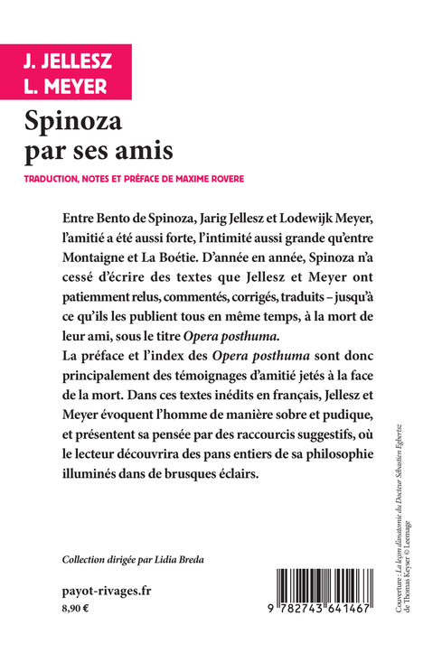 Spinoza par ses amis