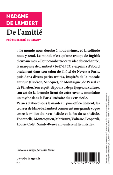 De l'amitié