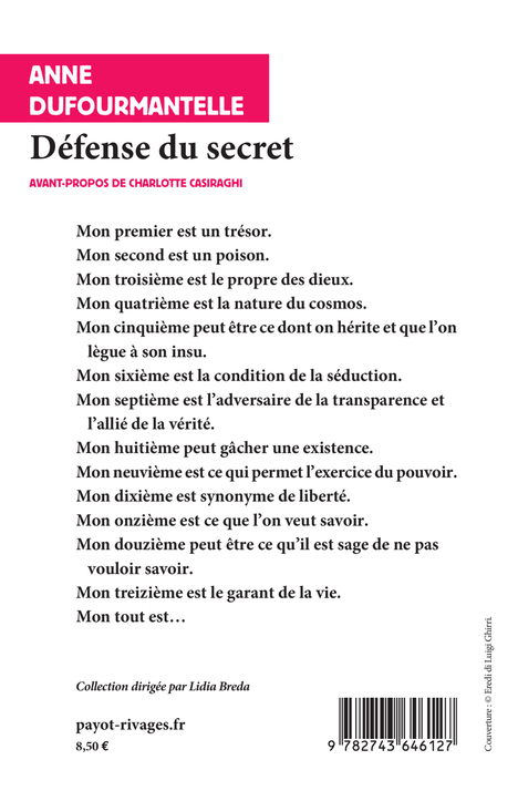 Défense du secret