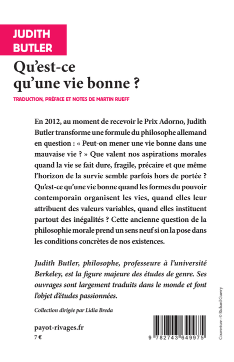 Qu'est-ce qu'une vie bonne ?