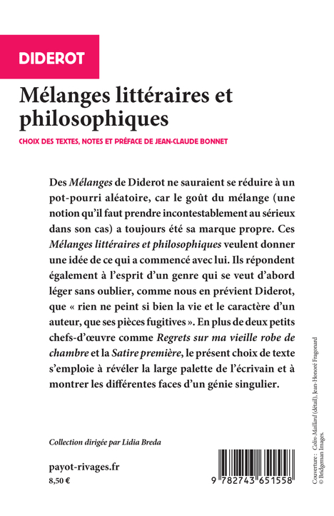 Mélanges littéraires et philosophiques