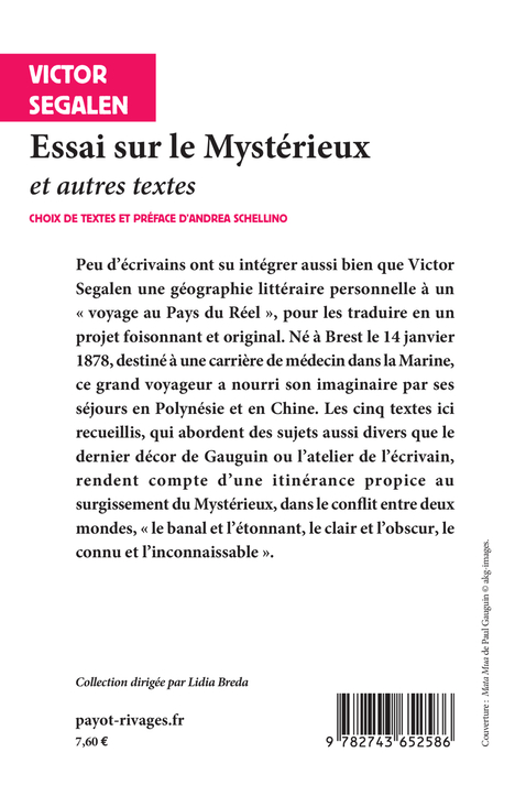Essai sur le Mystérieux