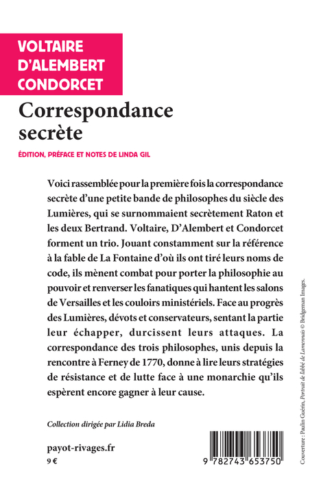 Correspondance secrète