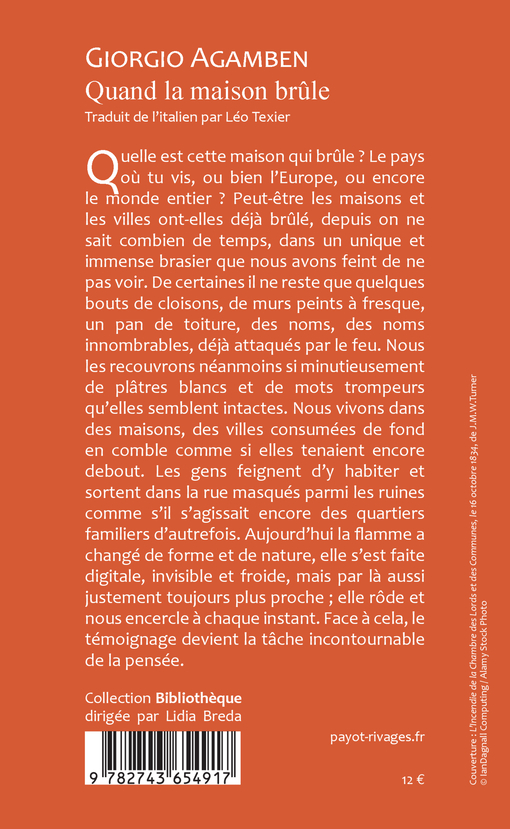 Quand la maison brûle