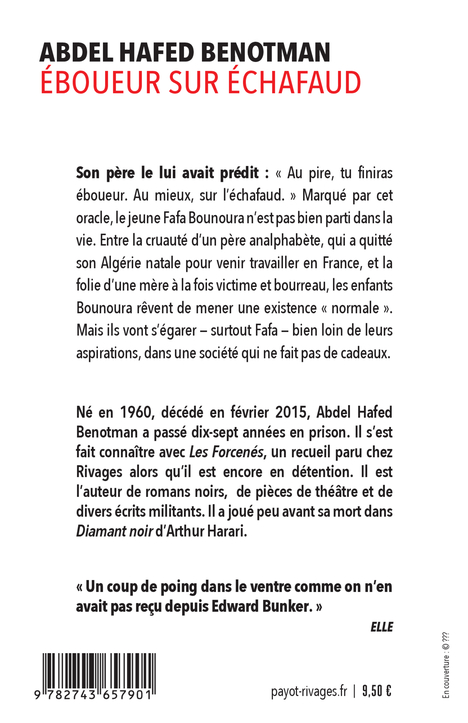 Eboueur sur échafaud