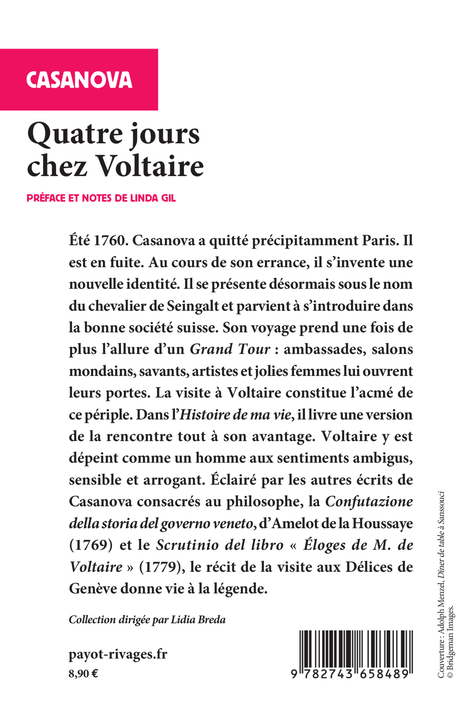 Quatre jours chez Voltaire