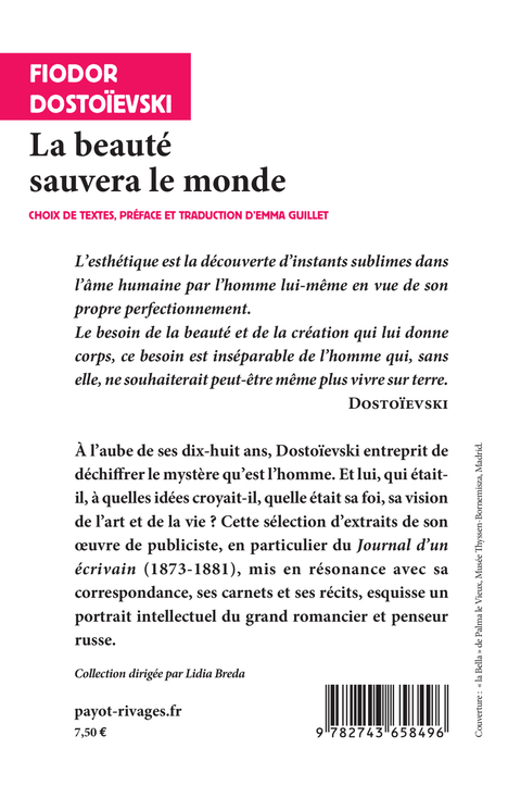 La beauté sauvera le monde