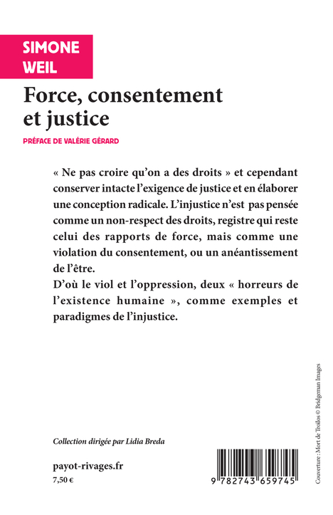 Force, consentement et justice
