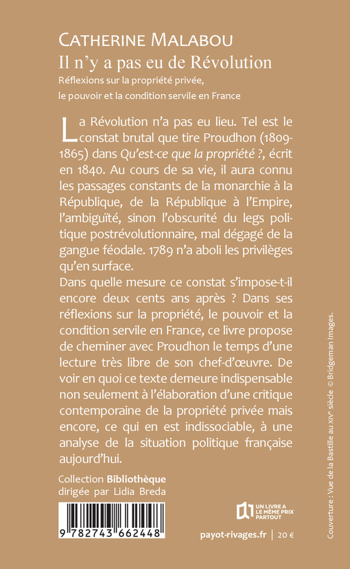 Il n'y a pas eu de Révolution