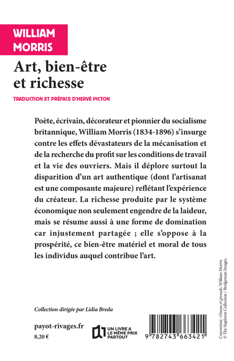 Art, bien-être et richesse