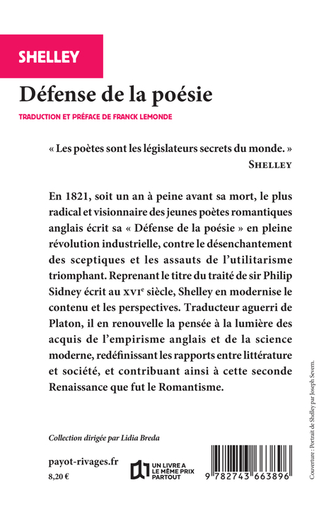 Défense de la poésie