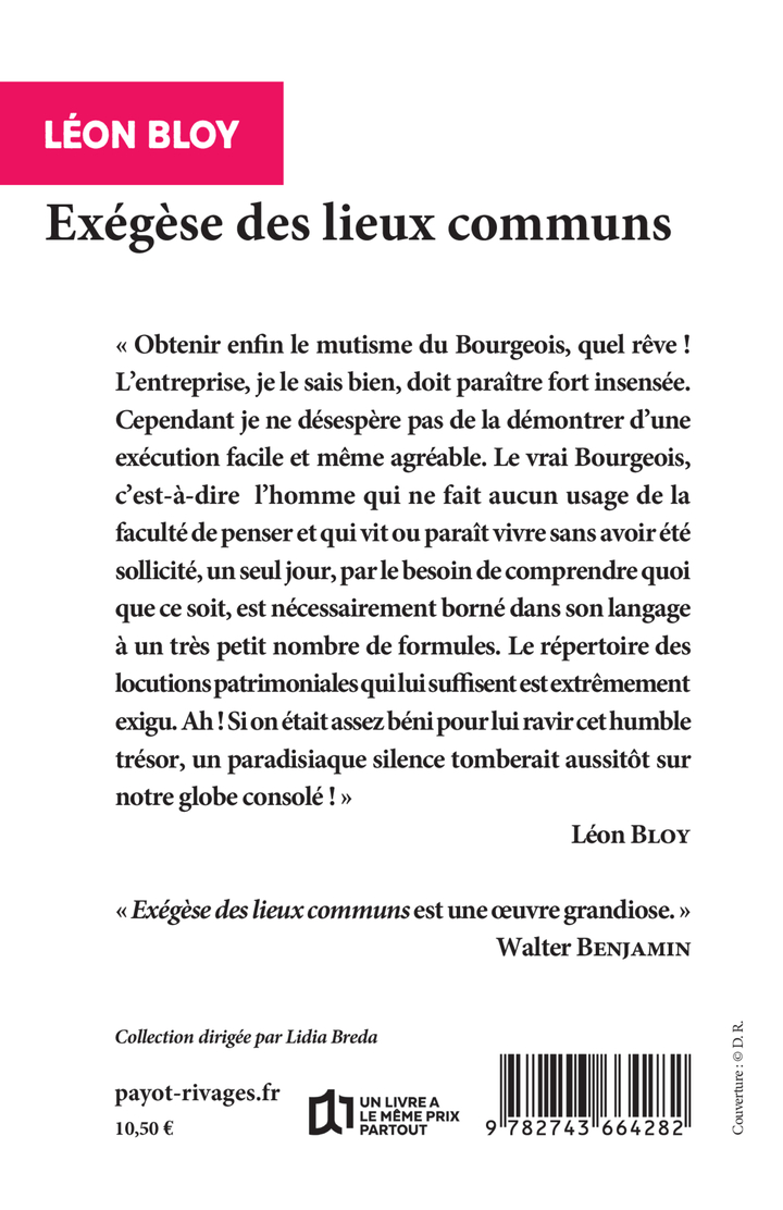 Exégèse des lieux communs