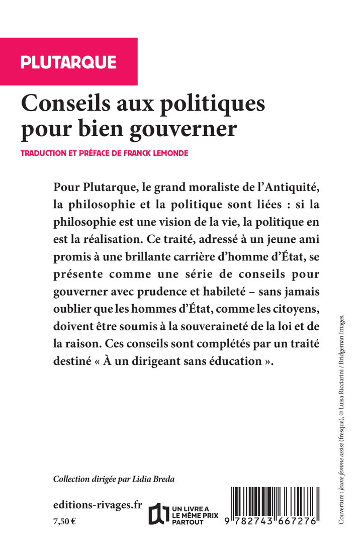 Conseils aux politiques pour bien gouverner