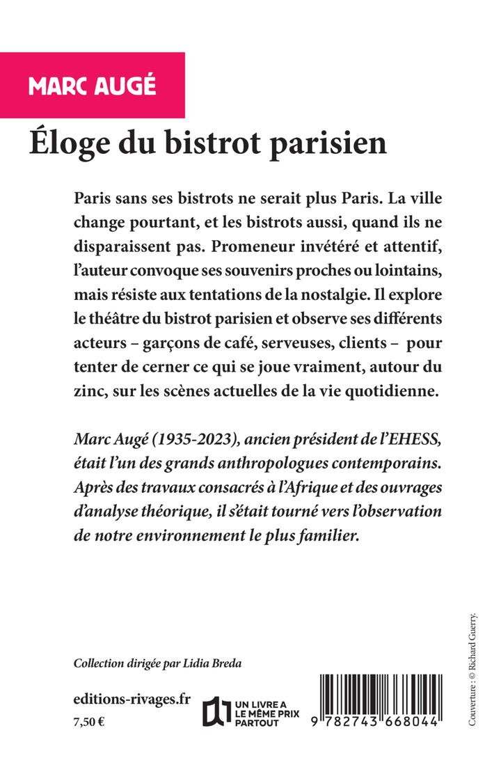 Éloge du bistrot parisien